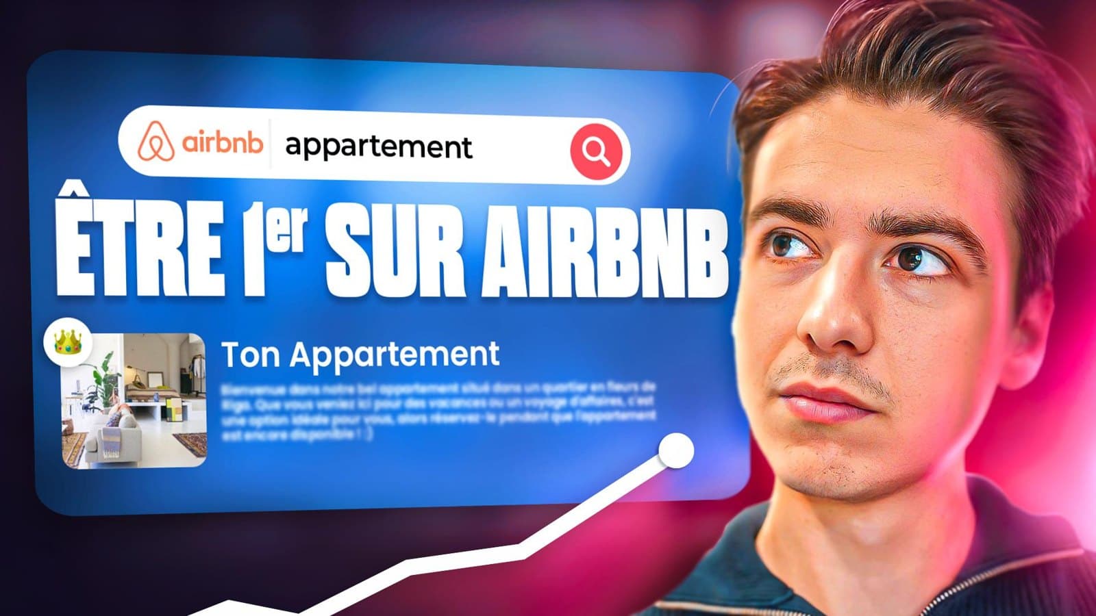 Miniature YouTube : Être 1er sur Airbnb, par Guillaume Pidault